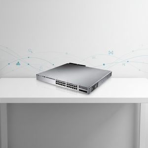 สำหรับสวิตช์เครือข่ายแบบจัดการ Cisco C9300-48U-A แบบ 48 พอร์ต UPOE VLAN แบบต่อพ่วงได้ SNMP QoS ขนาด 1U พร้อมฝาปิด - Product Image 2