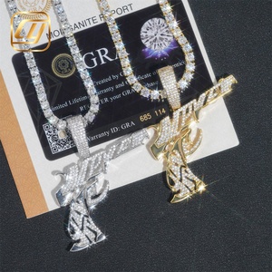 Bijoux Hip Hop CHOYUE, pendentif en argent sterling 925 avec diamants de laboratoire, style Hip Hop Iced Out - Product Image 6