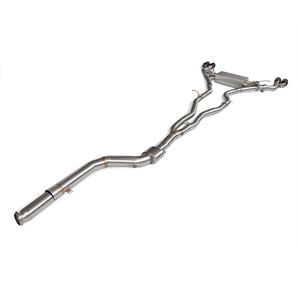 Para <span class=keywords><strong>BMW</strong></span> X3/<span class=keywords><strong>X4</strong></span> <span class=keywords><strong>M40i</strong></span> G01 3.0T 2016-<span class=keywords><strong>2023</strong></span> OPF 304SS Válvula de escape Catback Silenciador de tubo medio OEM - Product Image 5