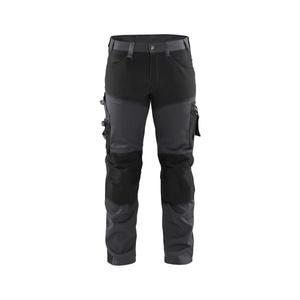 BLAKLADER - 179918609699C50 Pantalones artesanos con estiramiento Gris medio/Negro-PANTALÓN DE TRABAJO EAN 7330509862520 PANTALONES DE TRABAJO DE CARGO - Product Image 1