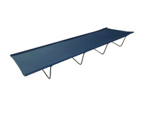 Chaise longue d'extérieur en métal portable et léger au design moderne, lit de camping à cadre en acier pour la détente à la plage