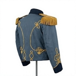 Chaqueta de Húsar Vintage para Hombre, Uniforme de Lana con Trenzas Doradas, Estilo Histórico, Ropa Exterior Ceremonial - Product Image 4
