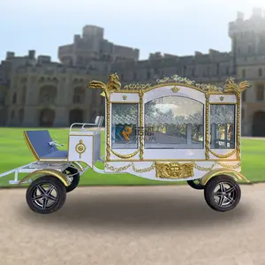 Modernes Design Trauwagen Pferdzug-Kutsche königliches Pferd Truhe Wagen Beerdigung elektrische Trauwagen zu verkaufen