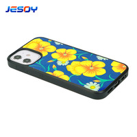 Casing Karet Produksi Kustom Logo Desain Cetak Penutup Belakang Telepon Seluler Sublimasi Kosong 2D untuk Iphone 12 11