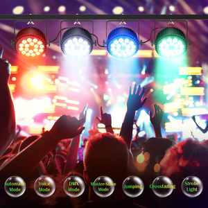 Projecteur LED PAR 4-en-1 RGBW 180W en alliage d'aluminium pour effets de scène, idéal pour discothèques, bars et DJ – Lampe PAR RGB - Product Image 6