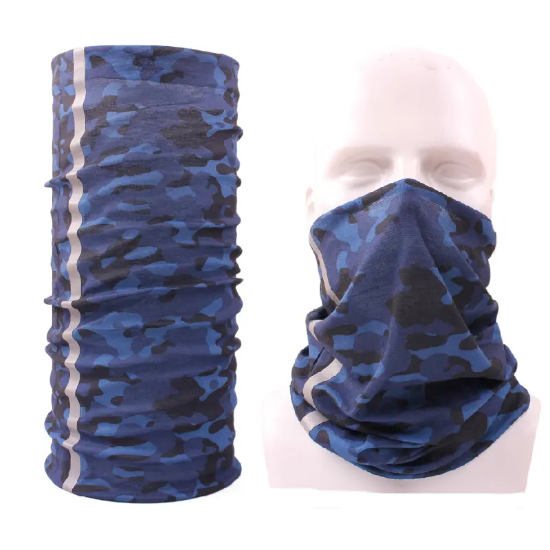 Custom Microfber Polyester Sublimatie Printing Tube Sjaal Naadloze Reflecterende Multifunctionele Hoofddeksels