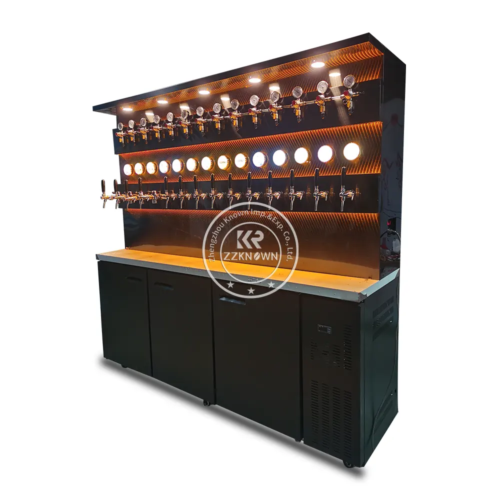 Máquina dispensadora de cerveza comercial de acero inoxidable, dispensador de enfriador de cerveza, máquina enfriadora de cerveza con contacto de barril de mesa