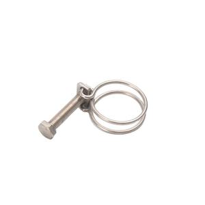 Collier de serrage <span class=keywords><strong>double</strong></span> fil en acier inoxydable 304 poli, réglable, capacité de charge 1000 kg, pour tuyaux d'eau, de gaz et de caoutchouc - Product Image 3