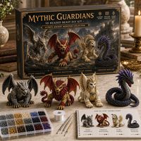 Kit de perlage 3D Shiloh pour animaux, kit de perlage artisanal fait main avec outils complets, décoration de bureau anti-stress, cadeau pour adolescents et adultes