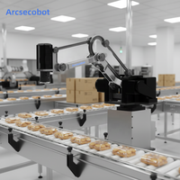 Bras robotisé compact et économique pour ligne d'emballage de biscuits
