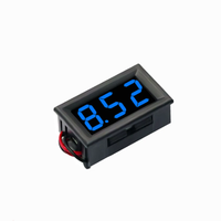 Voltmètre numérique réglable de 0,56 pouce, DC 5V à 120V, rouge, bleu, vert, pour véhicules électriques, motos et bateaux de 5V à 120V