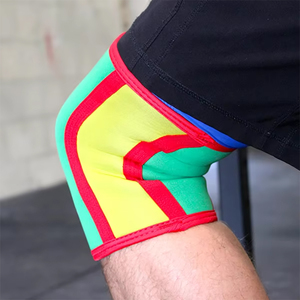 Genouillères en néoprène vert, rouge, jaune, protection contre les chocs, universelles, unisexes, toutes saisons - Product Image 6