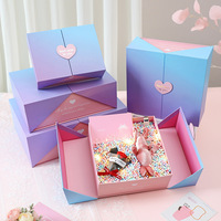 Boîte cadeau pliable magnétique à double ouverture de luxe personnalisée, boîte rigide pour soins de la peau, cosmétiques, parfums, emballage élégant