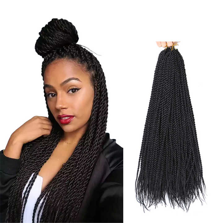 Senegalese Twist Crochet Pre Braiding Hair 30 Roots 22inch Pre