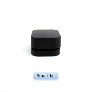 Black Round <b>Empty</b> 5ml Glass <b>Jar</b> with Lid for Face & Eye Cream and Skin Care - Product Image 3