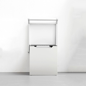 Chaise pliante invisible à monter au mur avec poignée, <span class=keywords><strong>banc</strong></span> de siège en métal robuste, gain de place - Product Image 6