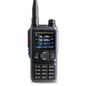 Etmy uv-9K GPS Bluetooth IP68 10W đầy đủ ban nhạc Talkie Walkie IP68 không thấm nước Walkie-Talkie tầm xa Walkie Talkie