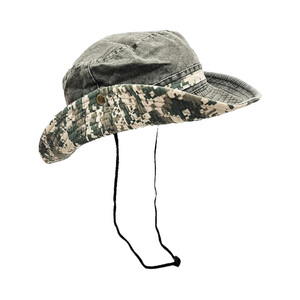 Chất Lượng Cao Camo Xô <span class=keywords><strong>Hat</strong></span> Dây Có Thể Điều Chỉnh Rộng Brim Upf 50 + Chống Nắng Cho Nam Giới Của Phụ Nữ Hàng Ngày Giản Dị Ngoài Trời Câu Cá - Product Image 5