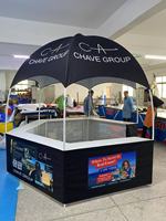 Tente de marketing extérieur avec logo personnalisé abri salon commercial publicité nourriture boisson table promotionnelle tente à baldaquin