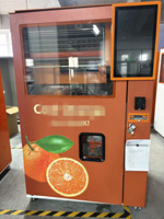 JW Vrijstaande RVS Versgeperste Sinaasappelsap Automaat met 22-inch Touchscreen, QR-code, Munt- en Contantgeldbetaling
