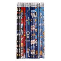 Garçon mignon dessin animé espace Film bois écriture crayon 2B/2H/HB dureté couleur plomb ensemble avec papier tilleul matériel pour une utilisation scolaire