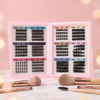 Cils en grappe personnalisés de qualité supérieure, cils individuels pour salon, DIY, réutilisables, aspect naturel, longue durée