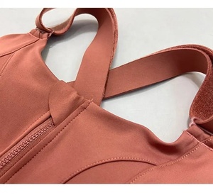 Soutien-gorge de <span class=keywords><strong>sport</strong></span> grande taille à fermeture éclair, anti-choc haute résistance, anti-affaissement, pour yoga, avec <span class=keywords><strong>maintien</strong></span> puissant et <span class=keywords><strong>fort</strong></span> impact - Product Image 3