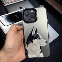 Mignon Pet Dog Simple Élégant Cool Téléphone étui pour iphone 16 15 14 13 12 11 Pro Max/Pro/Plus Anti-chute Couverture Arrière Souple