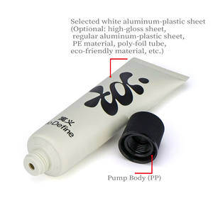 30 غطاء مدبب مضلع أنبوب بلاستيكي مرن للضغط لمستحضرات التجميل - Product Image 5