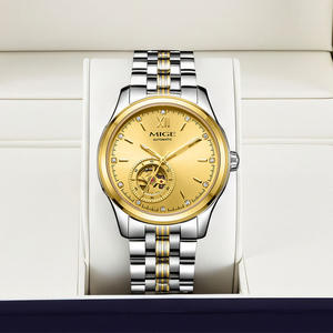 Montre mécanique exclusive pour homme personnalisée, design tourbillon, étanche, mouvement Miyota, cadran à aiguilles, couronne - Product Image 2