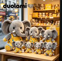 Peluche personnalisée, éléphant en peluche doux, poupée de personnage pour cadeau promotionnel, peluche personnalisée