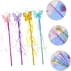 Bướm Cổ Tích Cây Đũa phép <span class=keywords><strong>ELF</strong></span> dùi cui mới lạ Mini thiên thần bướm Magic Wand Màu Cổ Tích công chúa mạ màu <span class=keywords><strong>Stick</strong></span> cho Đảng ủng hộ - Product Image 4
