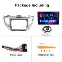 Lecteur autoradio Android 9 pouces Wifi Carplay Android Auto GPS BT 4 cœurs CPU stéréo pour Hyundai Tucson 2015-2017 conduite à droite