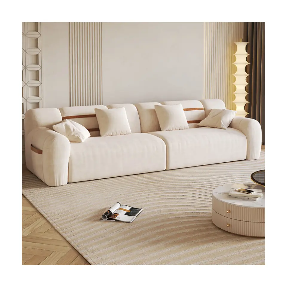 Vải hiện đại ghế sofa tiết kiệm không gian Kích thước nhỏ 2 chỗ ngồi sofa đi văng