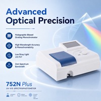 Spectrophotomètre visible avec stockage USB intégré, courbes de données et technologie de porte lumineuse automatique pour les tests d'absorption en laboratoire de chimie