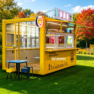 Mobile Food Cart With Glass Windows Fast Food Cart Hot Dog Street Catering CE Standard Food <b>Trailer</b> Event Service Food <b>Trailer</b> - Product Image 1
