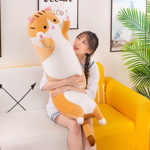 Giocattoli di peluche personalizzati, gatti lunghi a forma di cuscino, peluche morbido animale. Per poggiatesta per bambini, bambola, compagno di giochi. - Product Image 5