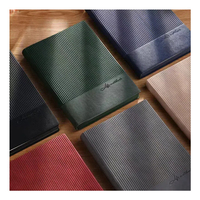 Carnet à couverture souple en cuir PU A5 avec logo personnalisé, vente en gros
