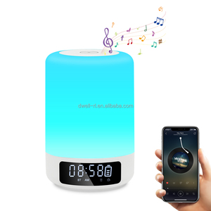 Altavoces Inalámbricos Portátiles con Control Táctil, Lámpara de Mesa de Noche, Altavoces para Exteriores con Reloj Despertador, el Mejor Regalo para Niñas, Niños y Bebés - Product Image 1