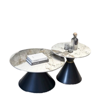 Table de salon moderne et minimaliste Table d'appoint conique de luxe pour usage domestique Petit appartement pour balcon Petite table