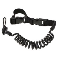 Sangle de tir et de chasse extérieure en cuir réglable et élastique, légère, à deux points d'attache, avec grossissement 6X