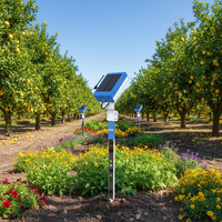 Station de surveillance de l'humidité du sol multi-profondeur YaTunIOT, solaire 4G LoRa, capteur EC Temp Humidity, YaTun Watchman-S03, montage au sol, pour l'agriculture