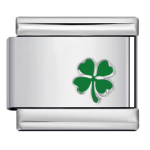 Eagle Workshop Lucky Four Leaf Clover Charm Stainless Steel DIY Jewelry Fashion Pendant For Bracelet Watch Strap Chain - Product Image 5