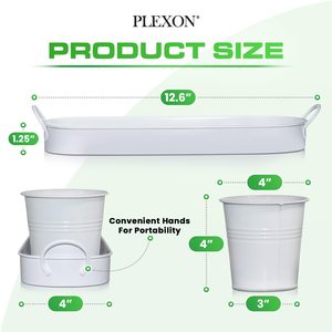 Trang Trại Thảo Mộc Vườn Kim Loại <span class=keywords><strong>Planter</strong></span> Hộp Trong Nhà/Ngoài Trời Cửa sổ <span class=keywords><strong>Planter</strong></span> Với Tay Khắc Kết Thúc - Product Image 3