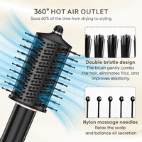 Outils de coiffage ioniques BLDC haute vitesse 8-en-1, multi-styler, brosse soufflante à air chaud, sèche-cheveux