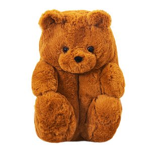 Orsacchiotto di Peluche, Pantofole a Forma di Orso, Imbottitura in Cotone PP, Unisex per Uso Interno, Taglia Unica, Adorabile Bambola - Product Image 5