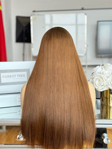 วิกผมสลาฟคุณภาพสูง ผมเวอร์จินยุโรป แบบเย็บมือ ยาวตรง พรีเมียม HD Lace Front ขนาด 26 นิ้ว ความหนาแน่น 180% ไม่ต้องใช้กาว - Product Image 4