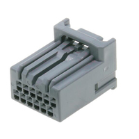 Conector automotriz de plástico eléctrico, conector automático de arnés de cables hembra, 2 unidades