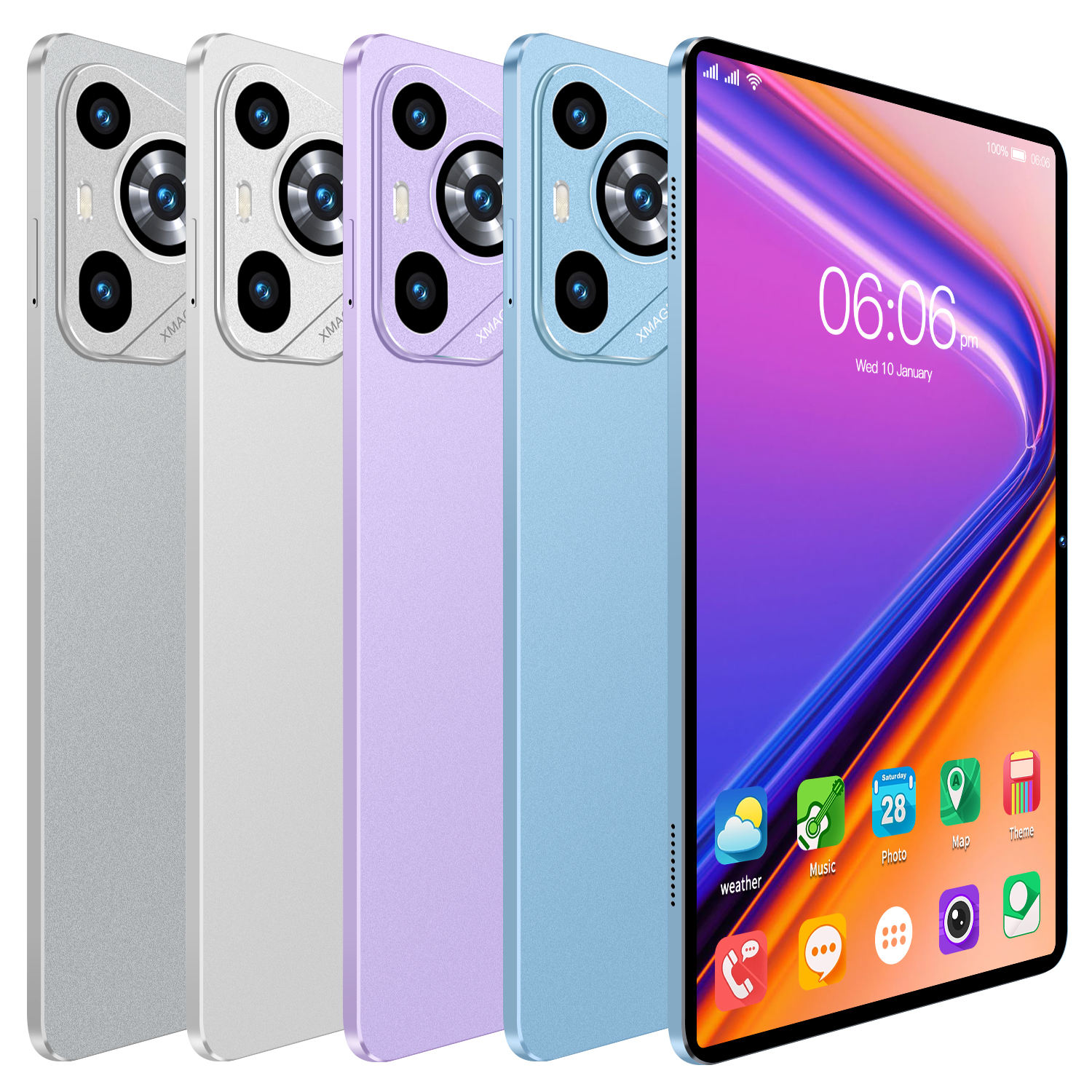 M70Plus OEM Tablet PC 11.6inch Android 15 Dual Card Quad Core Blue