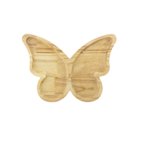 Assiettes à dîner avec logo personnalisé, papillon, renard, lapin, éléphant, singe, lion, assiette écologique en bambou sans BPA pour enfants